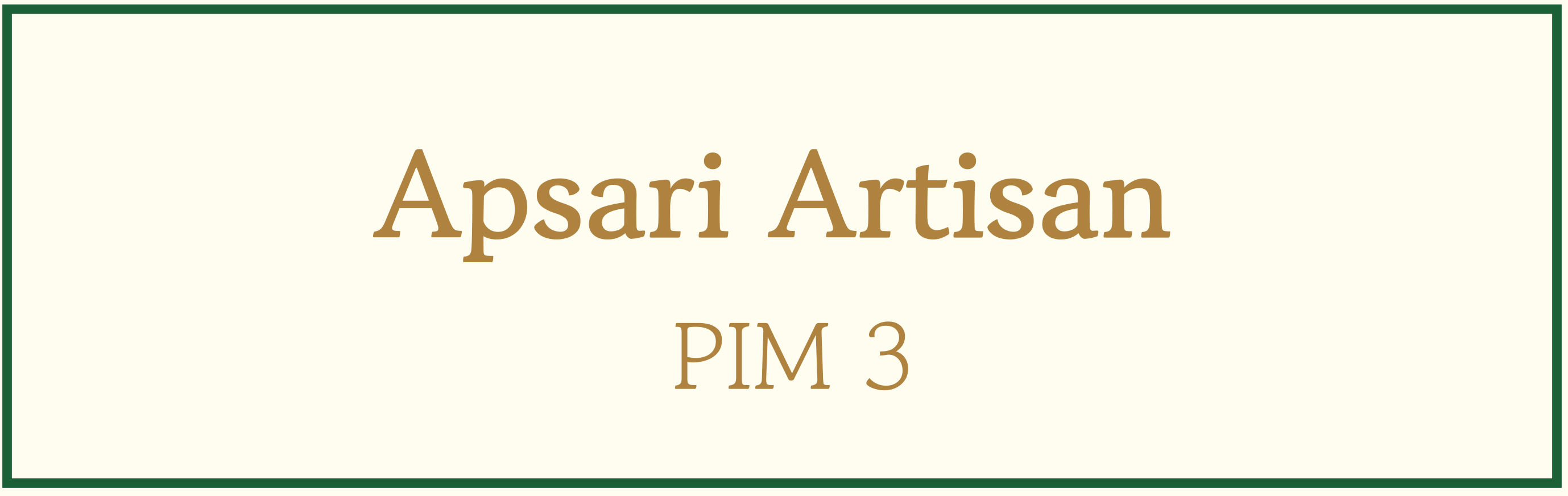 [Apsari Artisan PIM3]