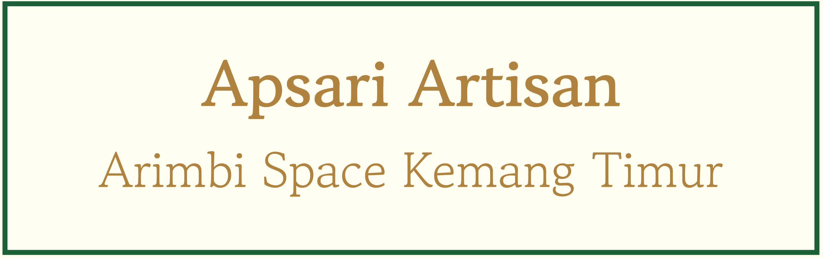 [Apsari Artisan Arimbi Kemang]
